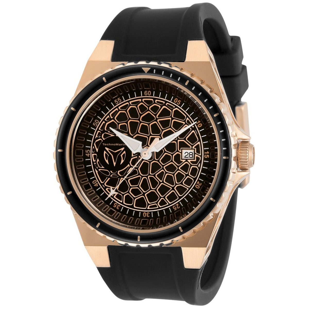 TechnoMarine Men&#39;s TM-318058 Black Silicone Watch