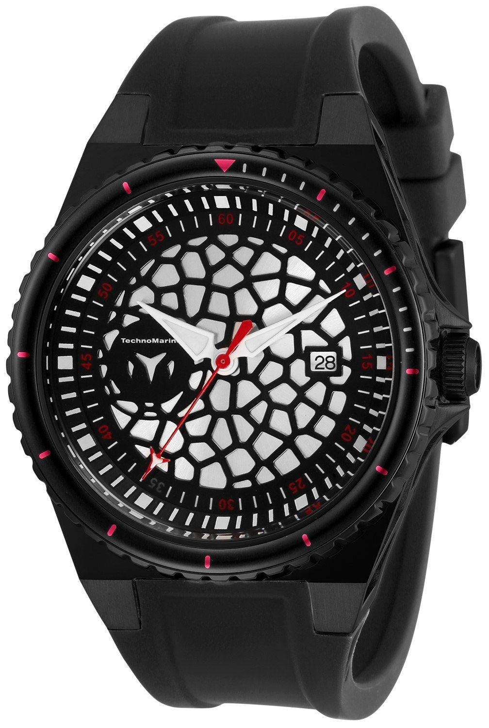 TechnoMarine Men's TM-318061 Black Silicone Watch
