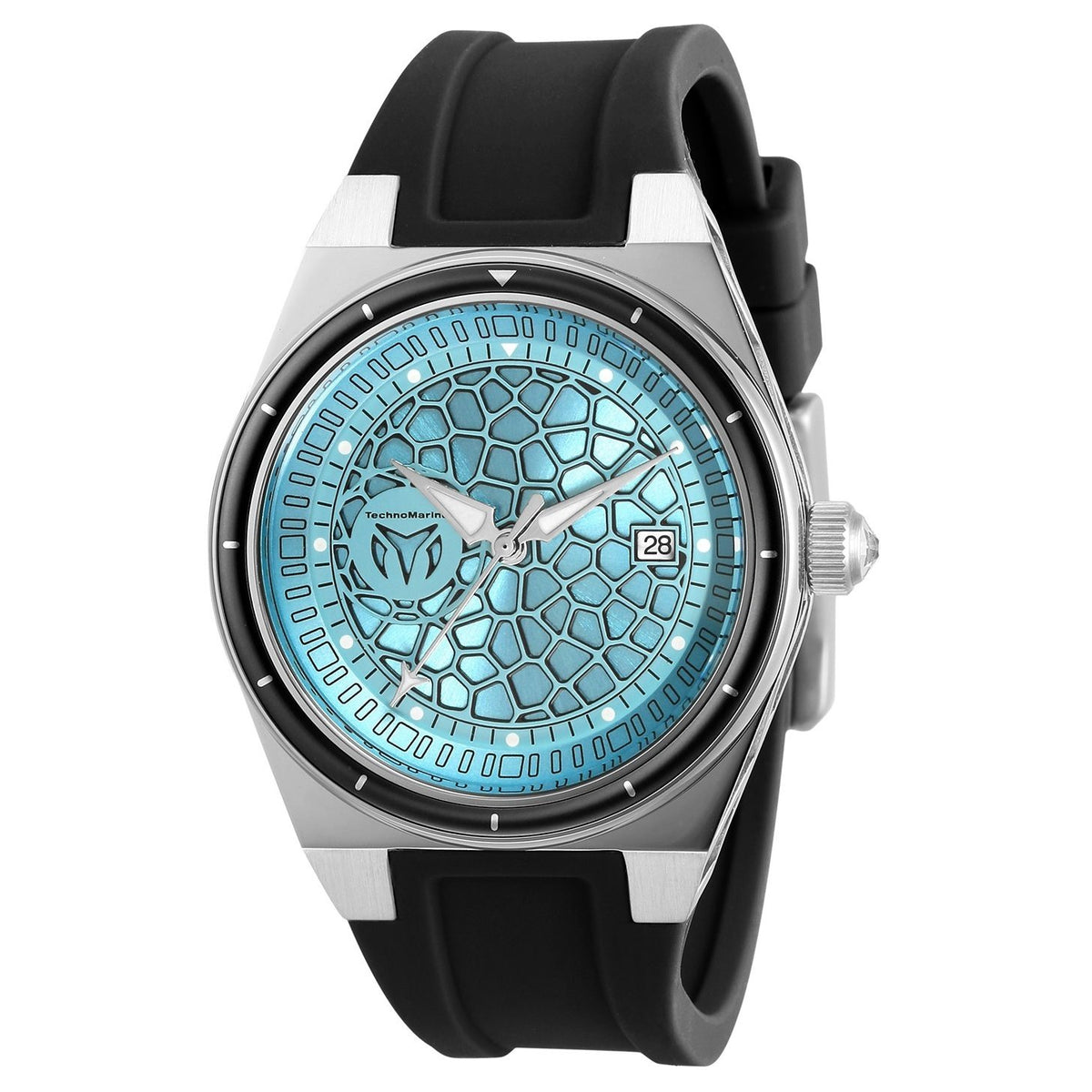 TechnoMarine Men&#39;s TM-318074 Black Silicone Watch