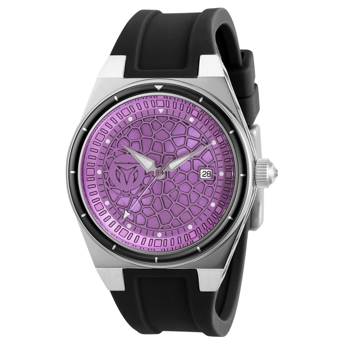 TechnoMarine Men&#39;s TM-318075 Black Silicone Watch