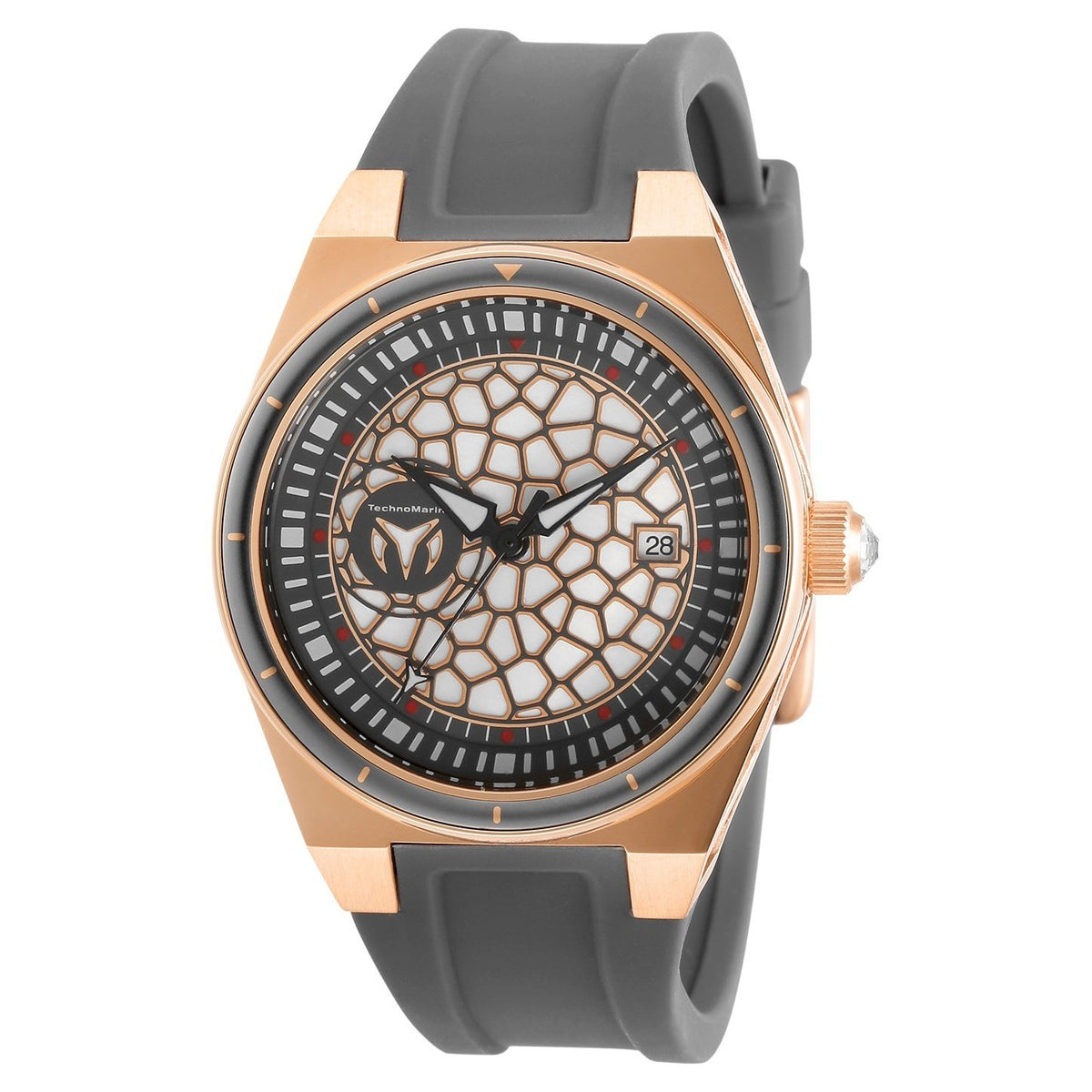 TechnoMarine Men's TM-318085 Grey Silicone Watch