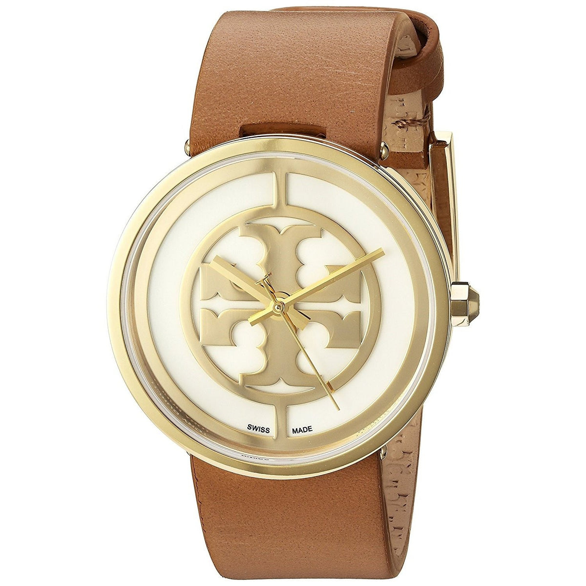 Tory Burch Women&#39;s TRB4020 Reva Brown Leather Watch