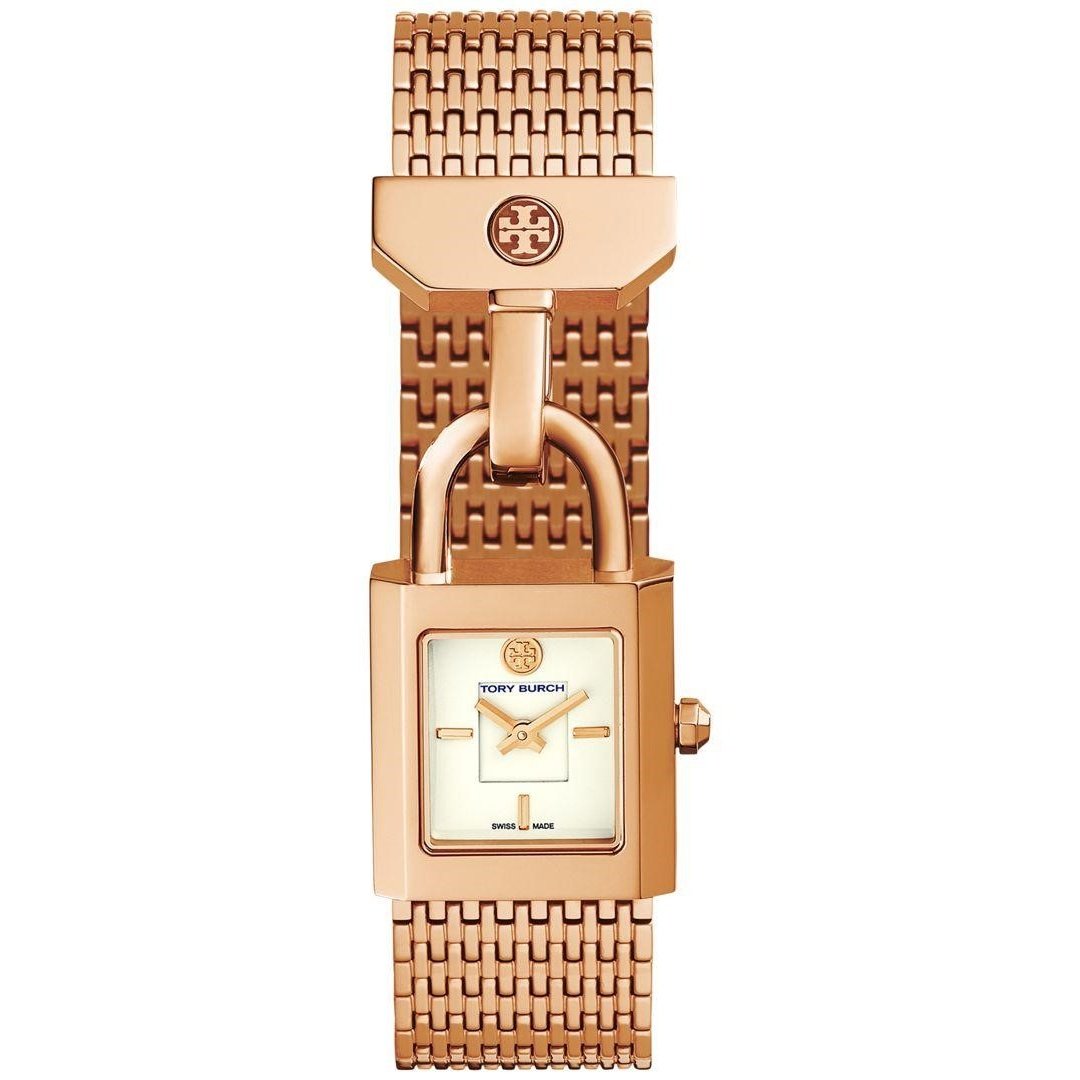 Tory Burch Women&#39;s TRB7102 Surrey Rose-Tone Stainless Steel Watch