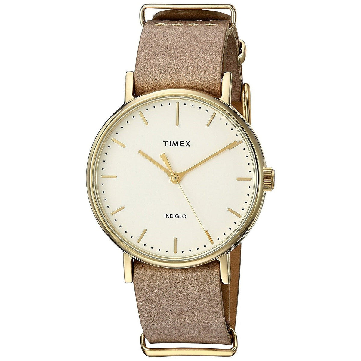 Timex Unisex TW2P98400 Fairfield 37 Brown Leather Watch