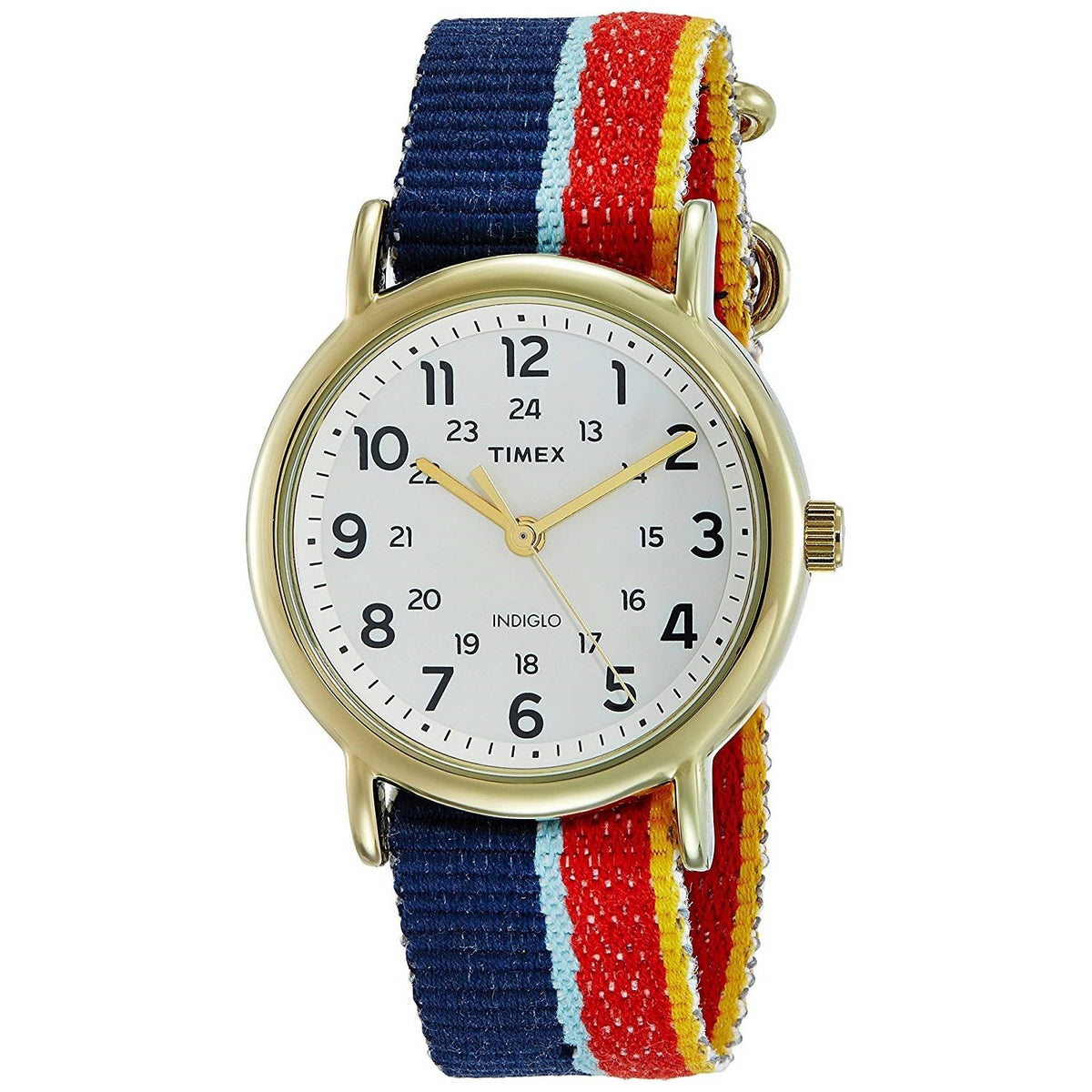 Timex Unisex TW2R10100 Weekender Multicolored Denim Watch