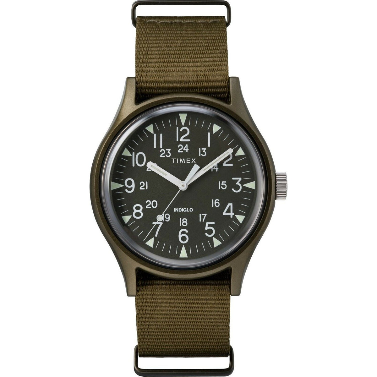 Timex Unisex TW2R37500 MK1 Green Canvas Watch