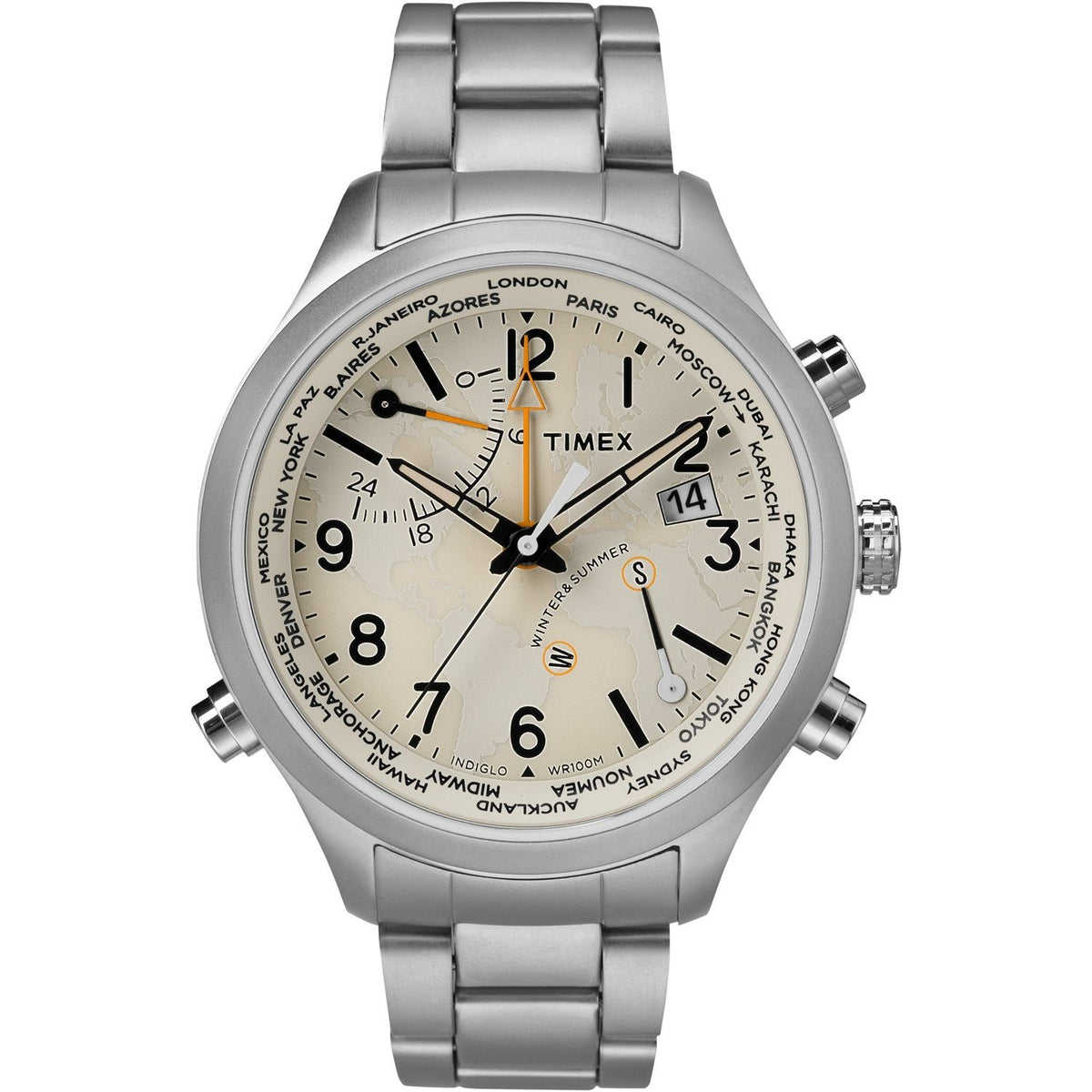Timex Men&#39;s TW2R43400 The Waterbury Stainless Steel Watch