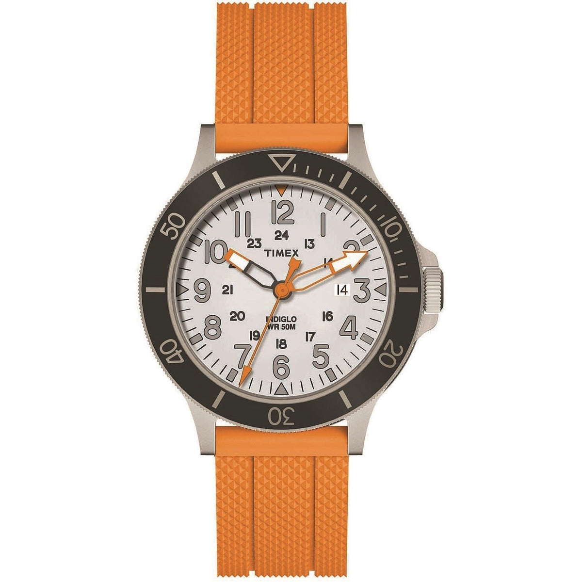 Timex Men&#39;s TW2R67400 Allied Orange Silicone Watch