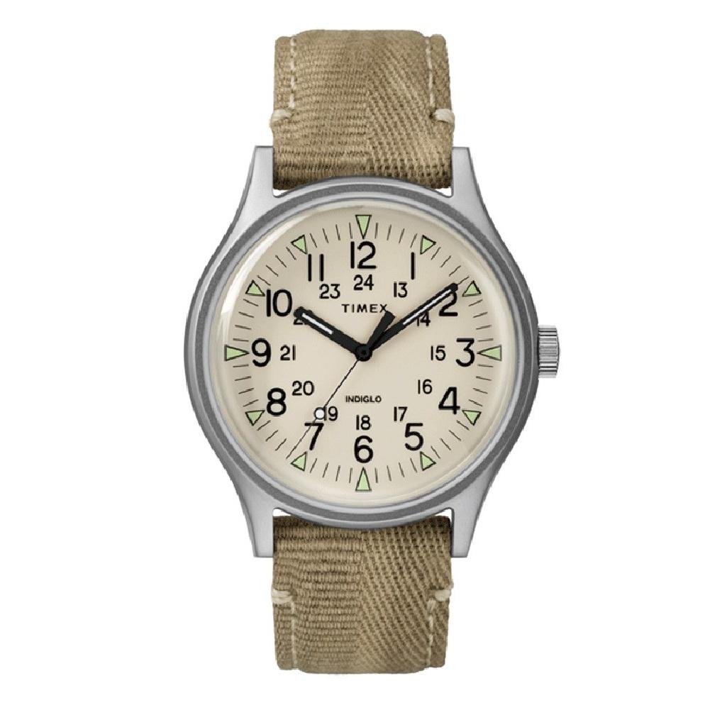 Timex Men&#39;s TW2R68000 MK1 Brown Fabric Watch