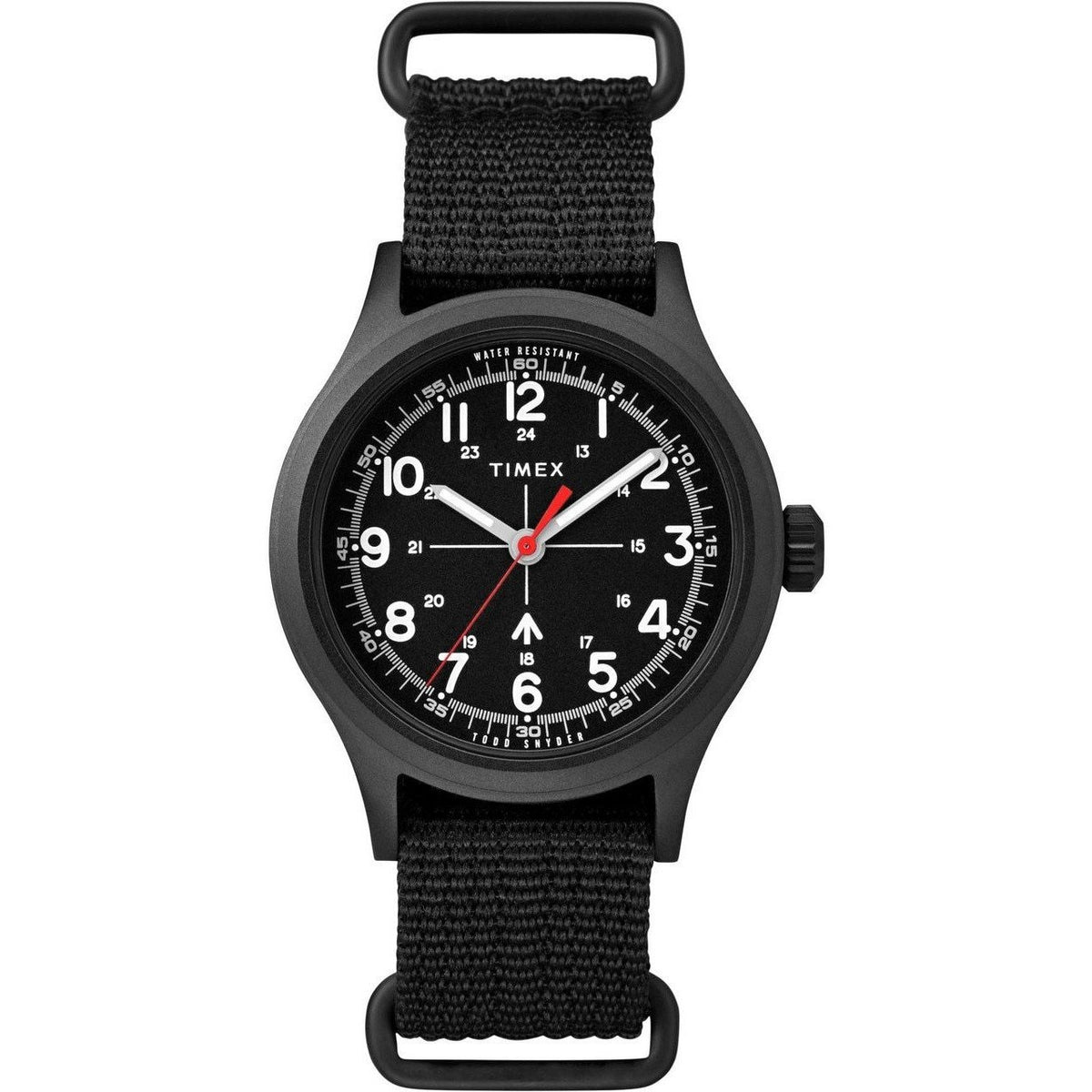 Timex Men&#39;s TW2R78600VQ x Todd Snyder Military Black Nylon Watch