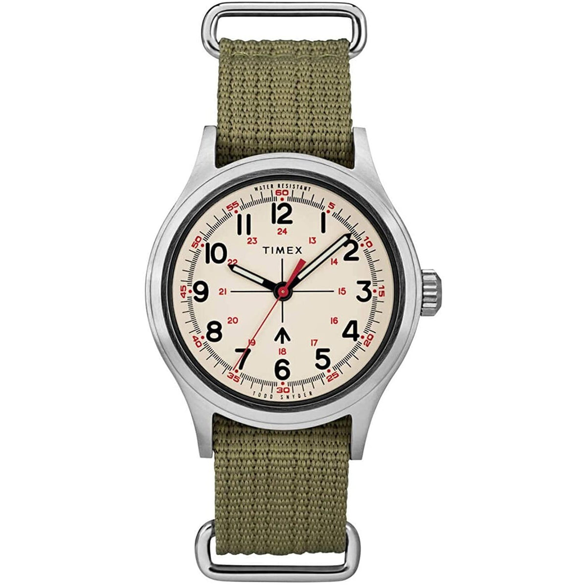 Timex Men&#39;s TW2R78800VQ Todd Snyder Military Green Nylon Watch