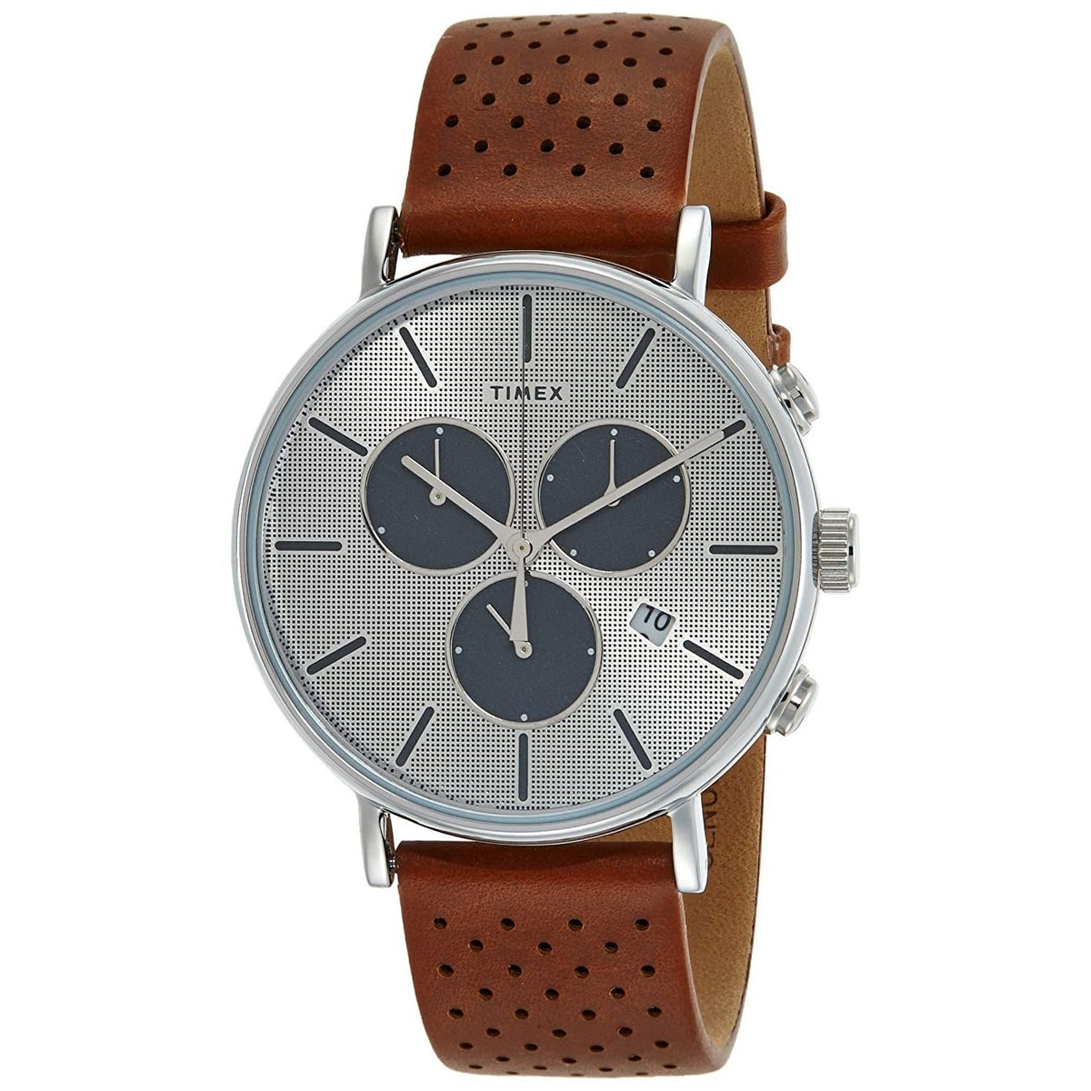 Timex Men's TW2R79900 Supernova Fairfield Chronograph Brown Leather Watch