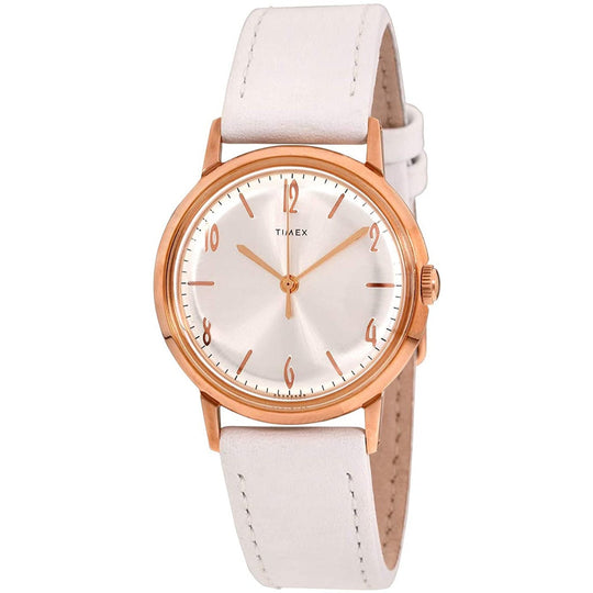 Timex Marlin Men's TW2T18300 White Leather Watch