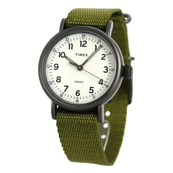 Timex Men&#39;s TW2T20300 Originals Green Fabric Watch