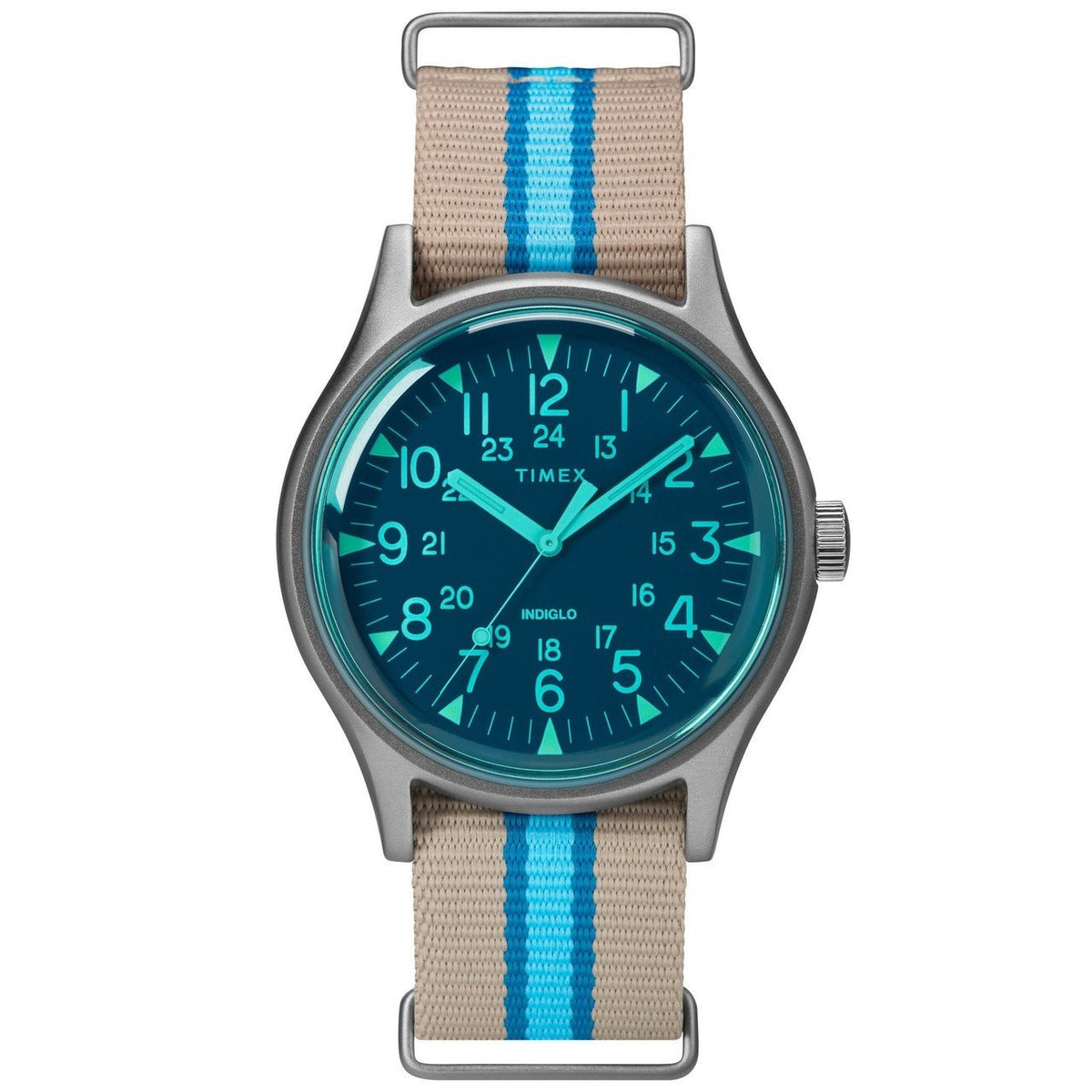 Timex Men's TW2T25300 MK1 Aluminum California Two-Tone Canvas Watch