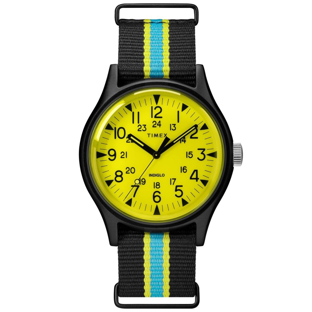 Timex Men&#39;s TW2T25700 MK1 Aluminum California Multicolored Canvas Watch