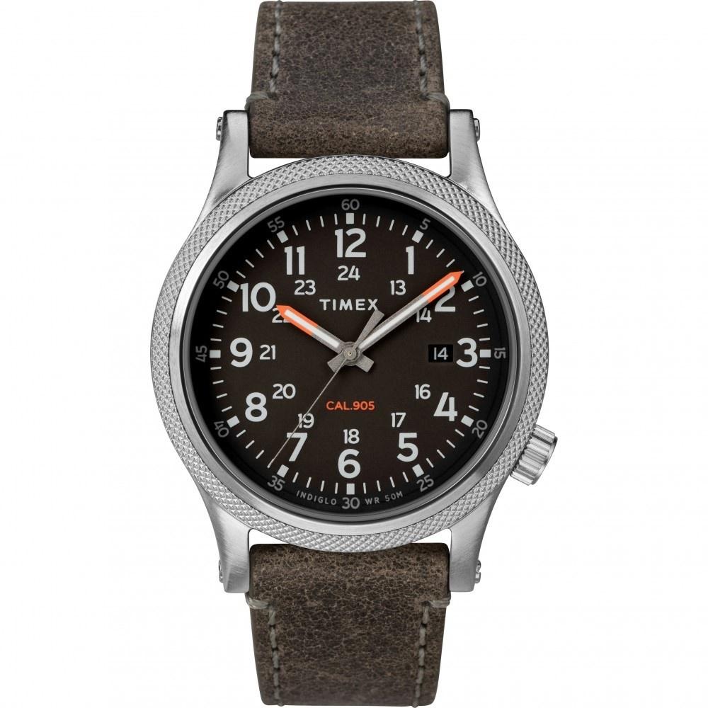 Timex Men's TW2T33200 Allied LT Grey Leather Watch