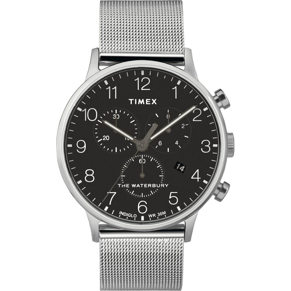 Timex Men's TW2T36600 The Waterbury Chronograph Stainless Steel Watch