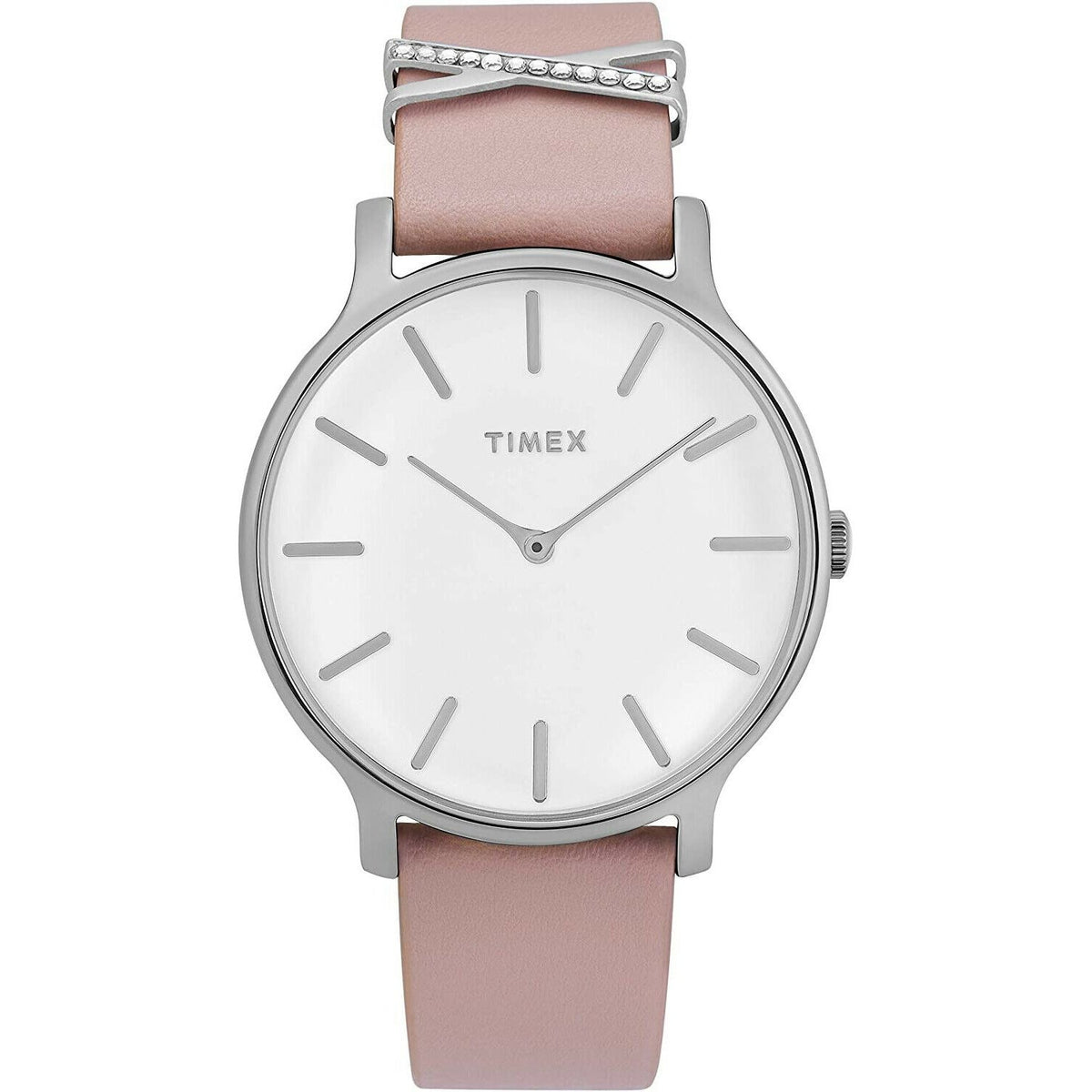 Timex Women&#39;s TW2T47900VQ Dress Pink Leather Watch
