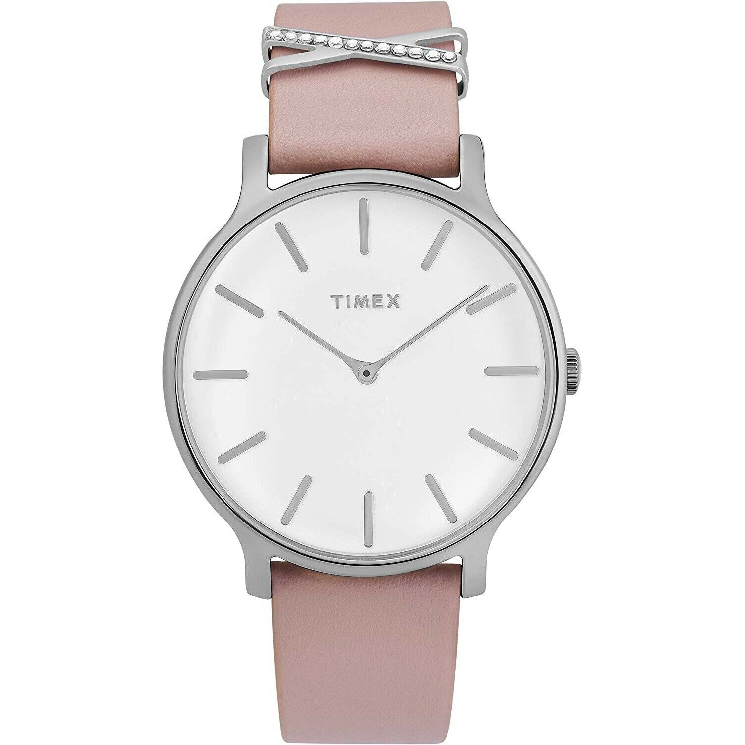 Timex Women's TW2T47900VQ Dress Pink Leather Watch