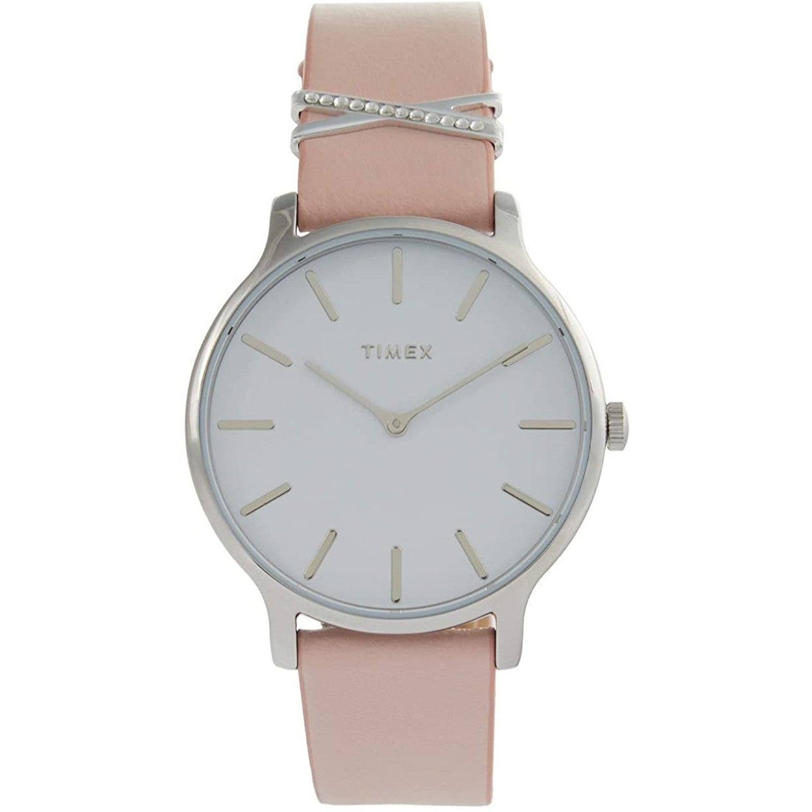 Timex Women's TW2T47900ZA Transcend Pink Leather Watch
