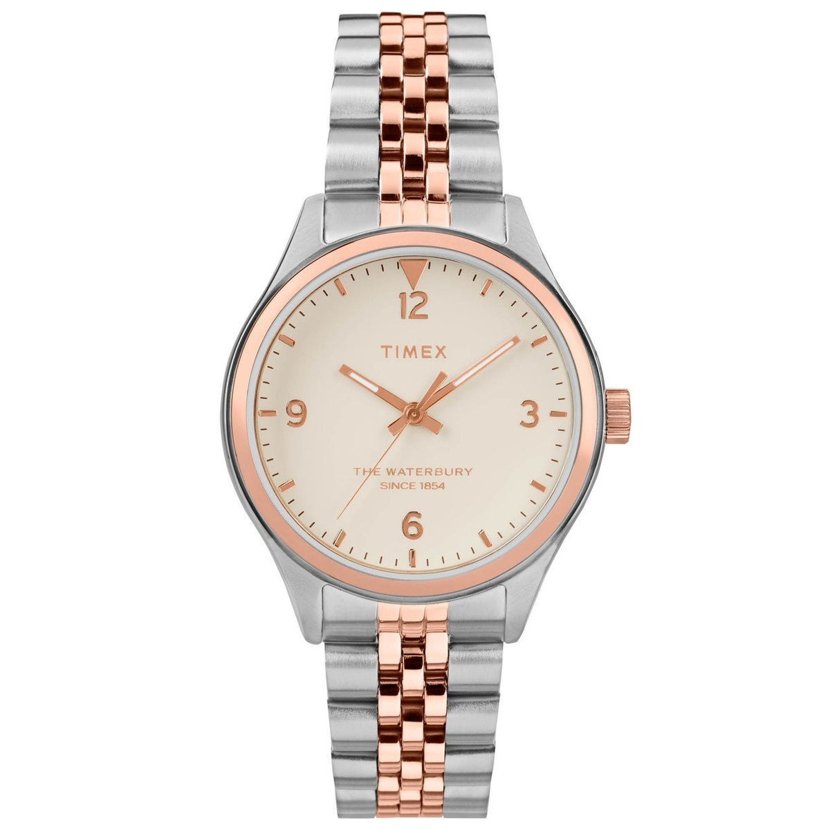 Timex Women's TW2T49200 The Waterbury Two-Tone Stainless Steel Watch