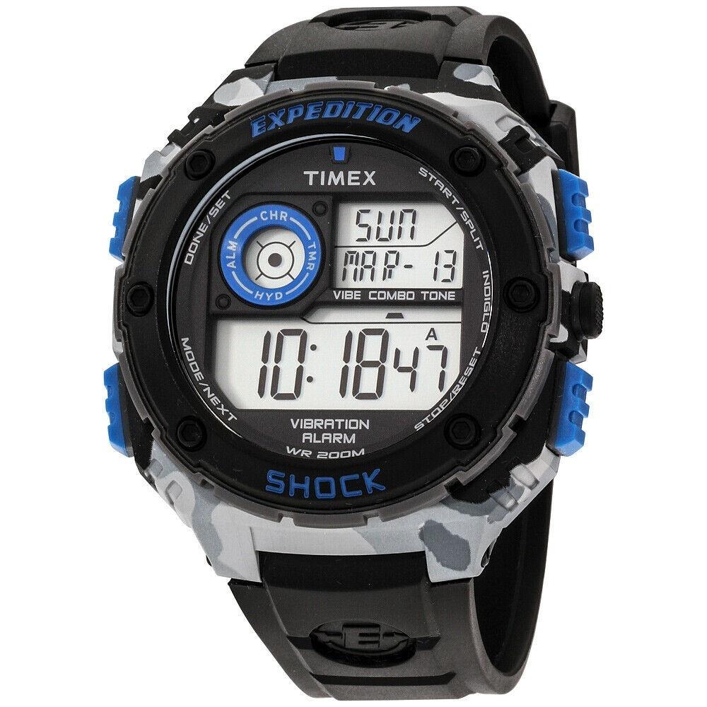 Timex Men&#39;s TW4B00300 Expedition Black Plastic Watch