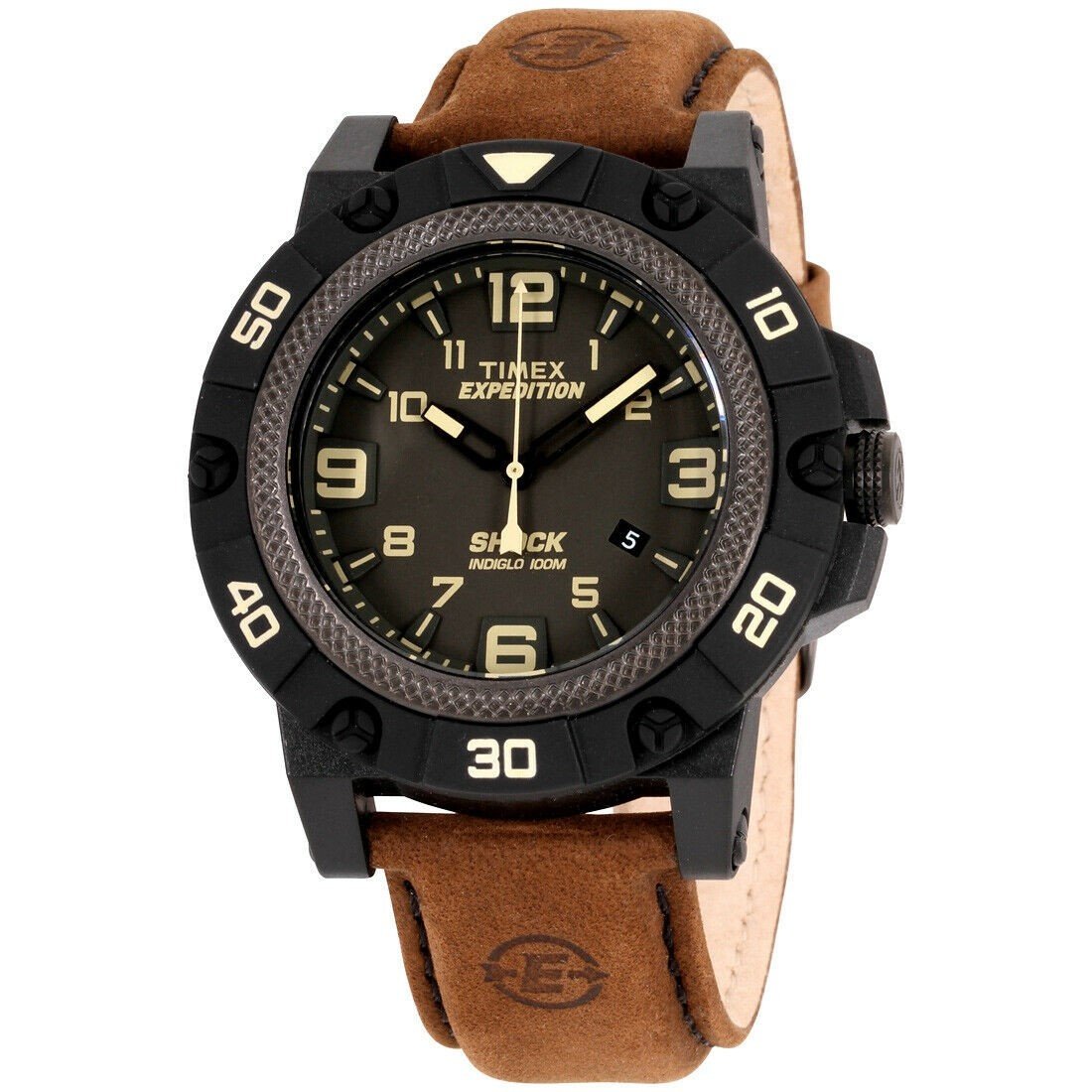 Timex Men's TW4B01200 Expedition Brown Leather Watch