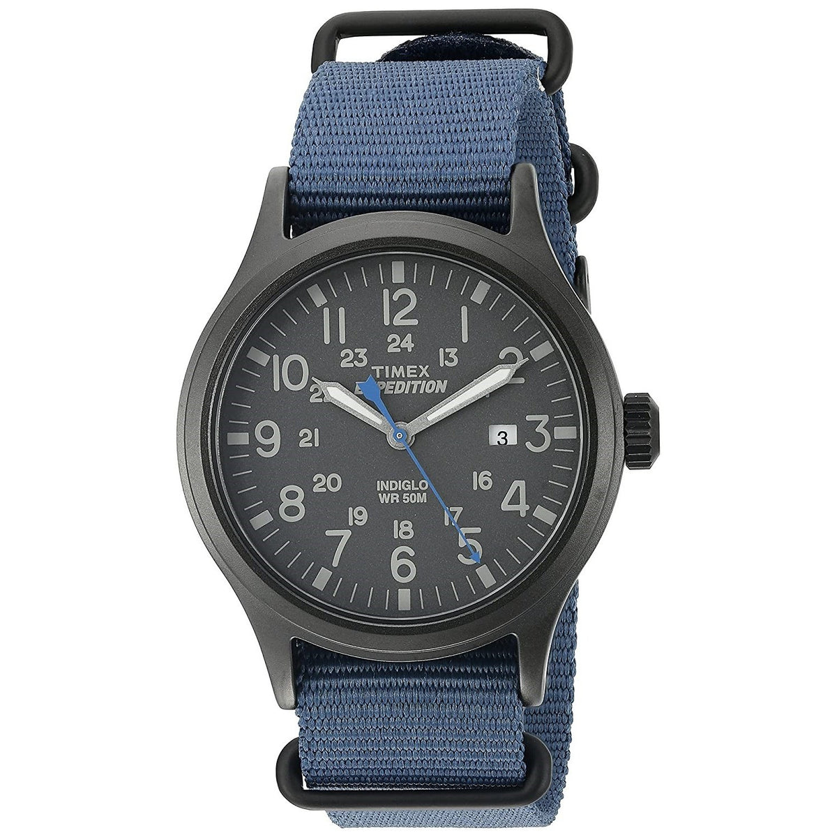Timex Men's TW4B04800 Expedition Scout Blue Canvas Watch