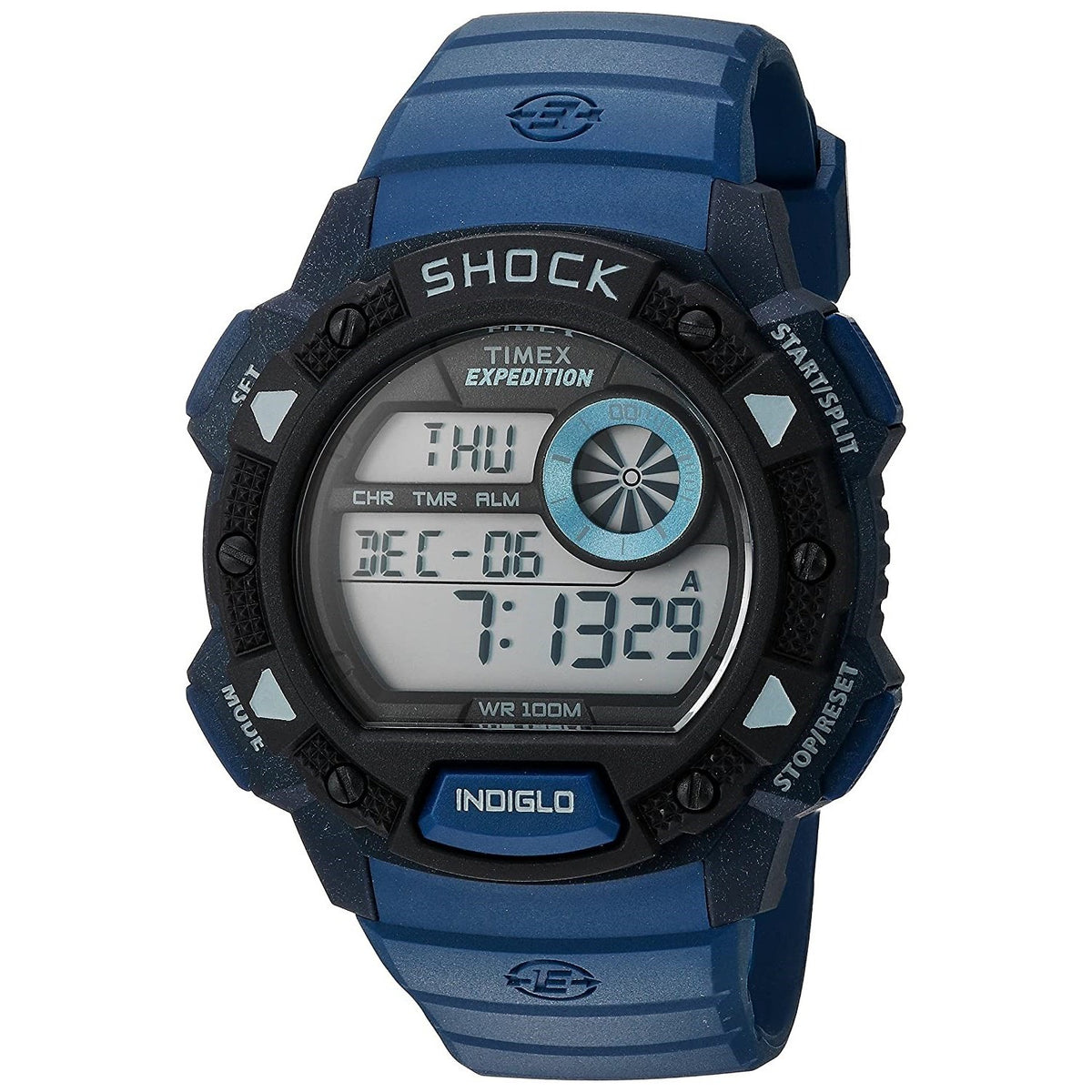 Timex Men&#39;s TW4B07400 Expedition Base Shock Blue Resin Watch