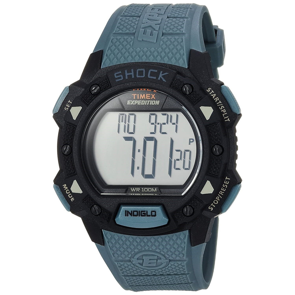 Timex Men's TW4B09400 Expedition Base Shock Blue Resin Watch