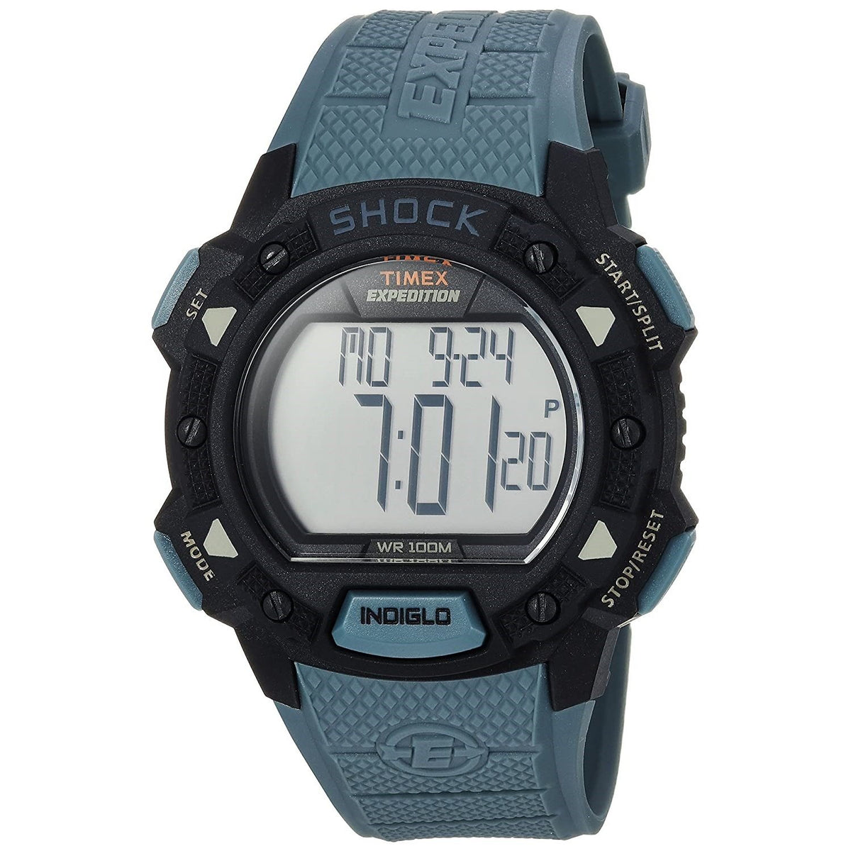 Timex Men&#39;s TW4B09400 Expedition Base Shock Blue Resin Watch