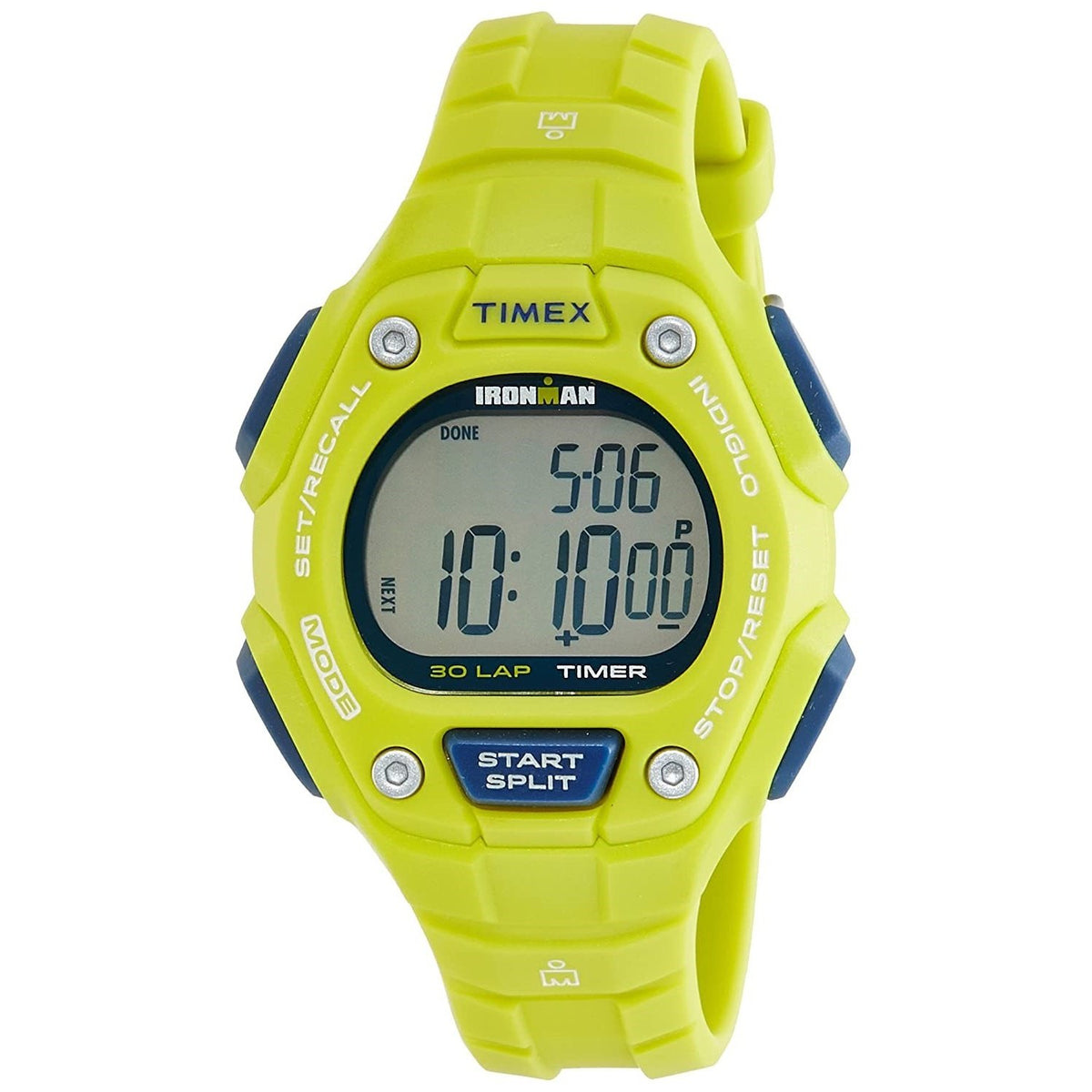 Timex Women's TW5K89600 Ironman 30 Yellow Plastic Watch