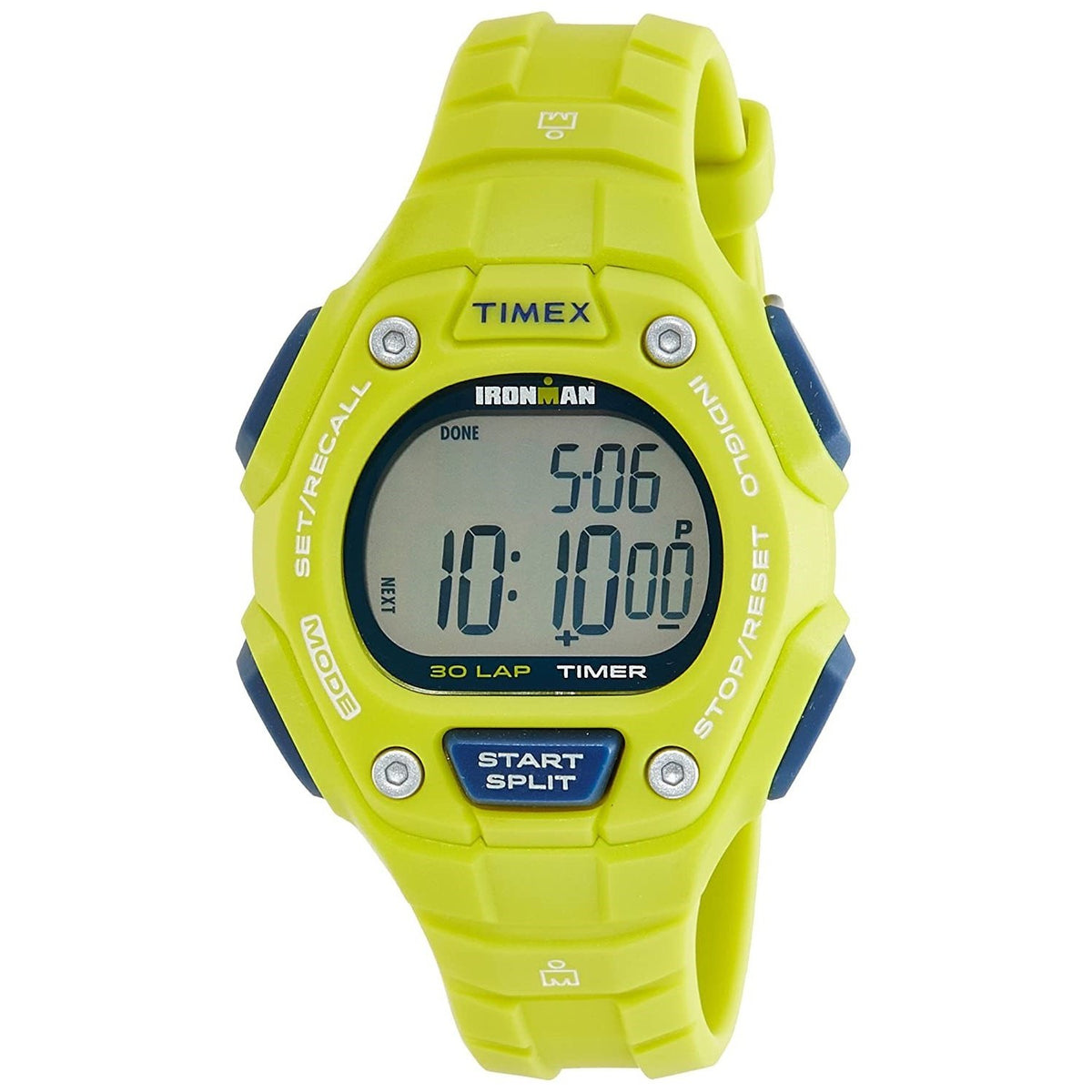 Timex Women&#39;s TW5K89600 Ironman 30 Yellow Plastic Watch