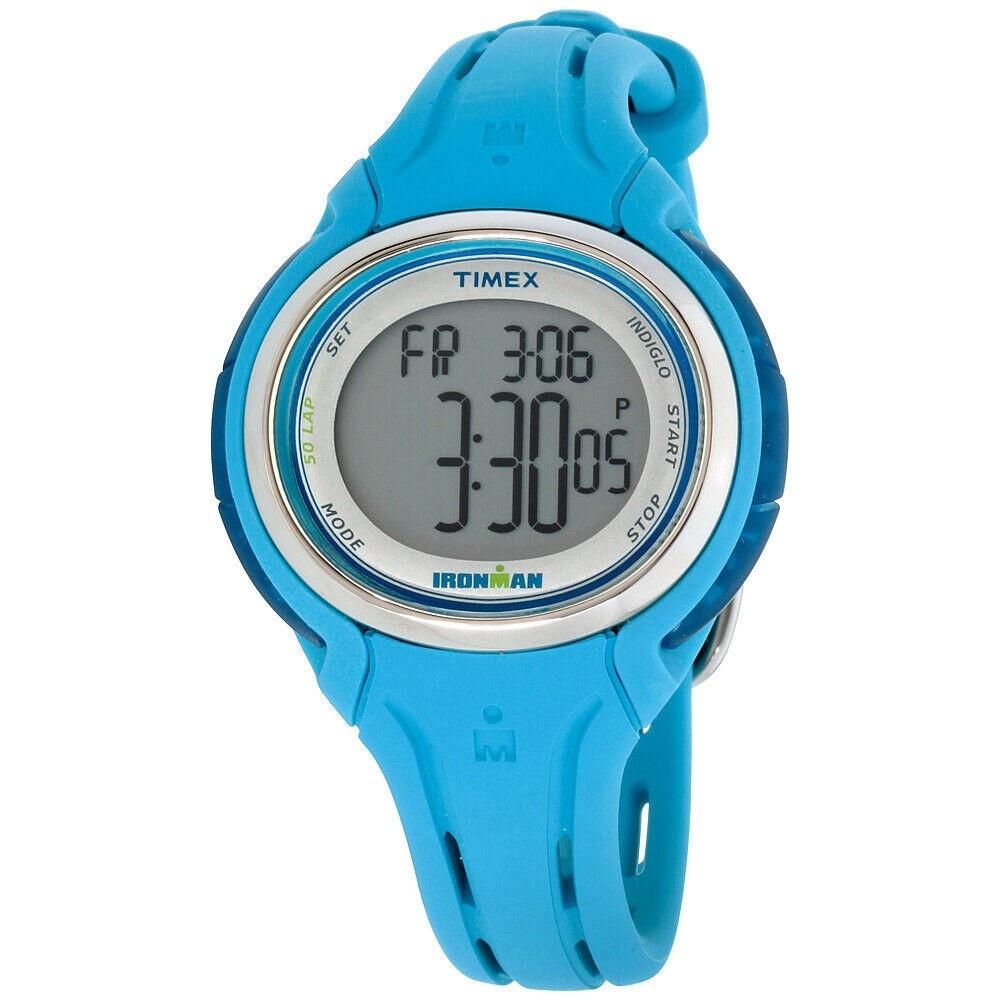Timex Women&#39;s TW5K90600 Ironman Blue Silicone Watch