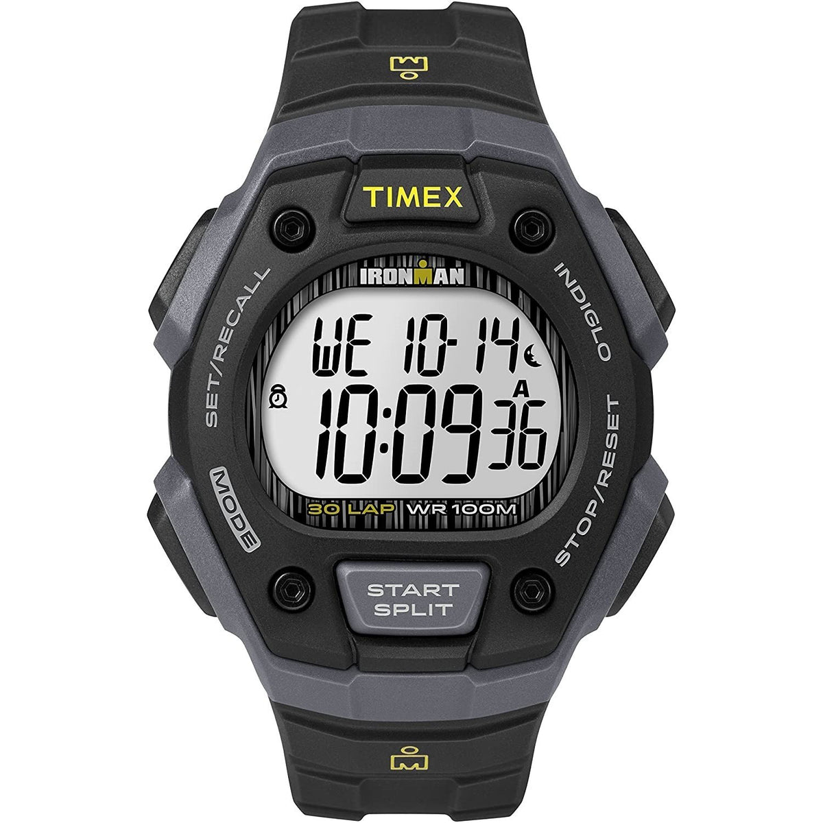Timex Men's TW5M09500 Ironman Classic Black Resin Watch