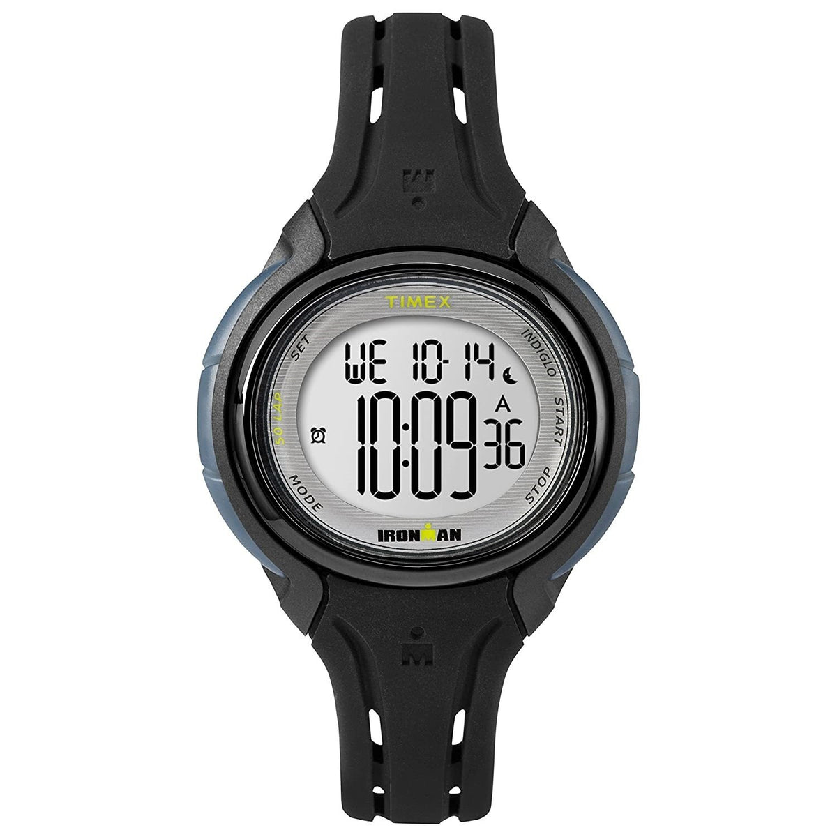 Timex Women's TW5M13700 Ironman Sleek Black Silicone Watch