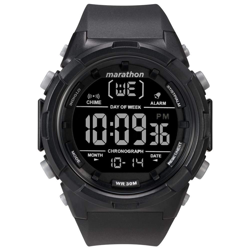 Timex Men&#39;s TW5M22300 Marathon Black Silicone Watch