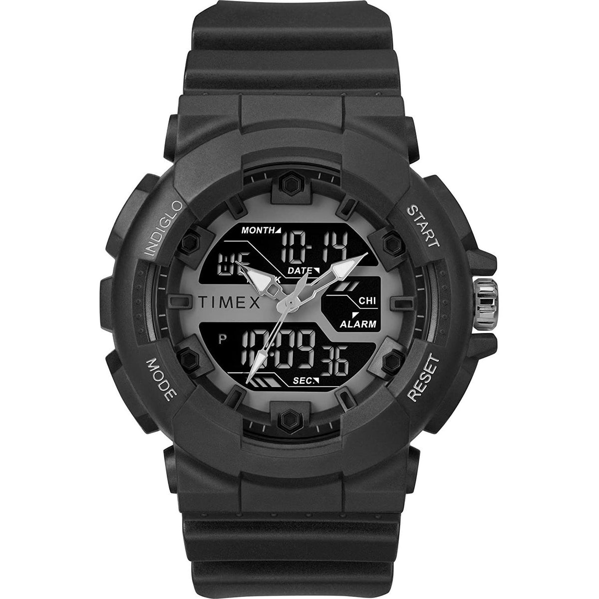 Timex Men&#39;s TW5M22500 HQ DGTL Black Silicone Watch