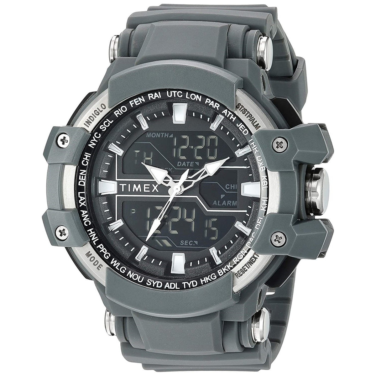 Timex Men&#39;s TW5M22600 Tactic DGTL Grey Silicone Watch