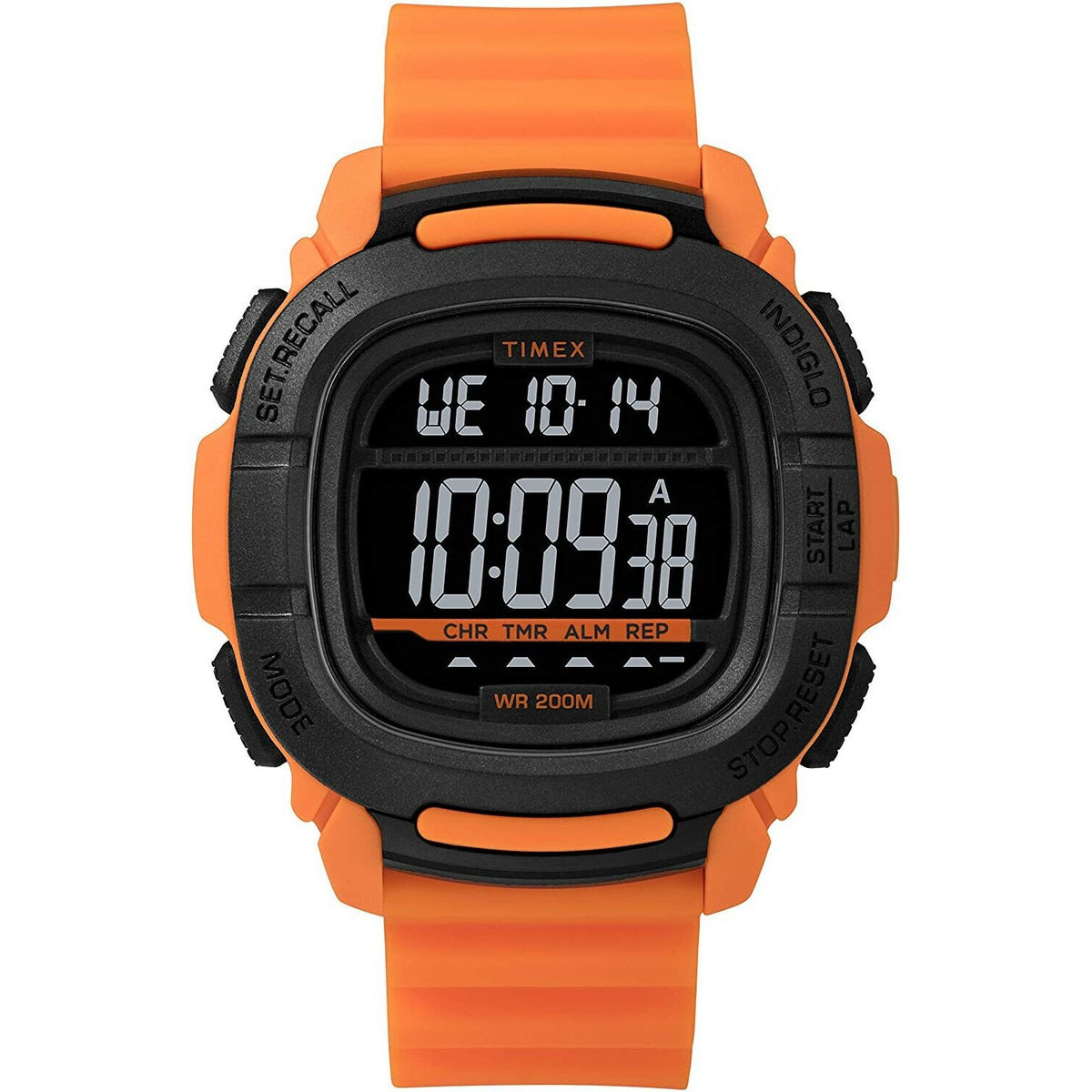 Timex Men&#39;s TW5M26500JV Command  Orange Silicone Watch
