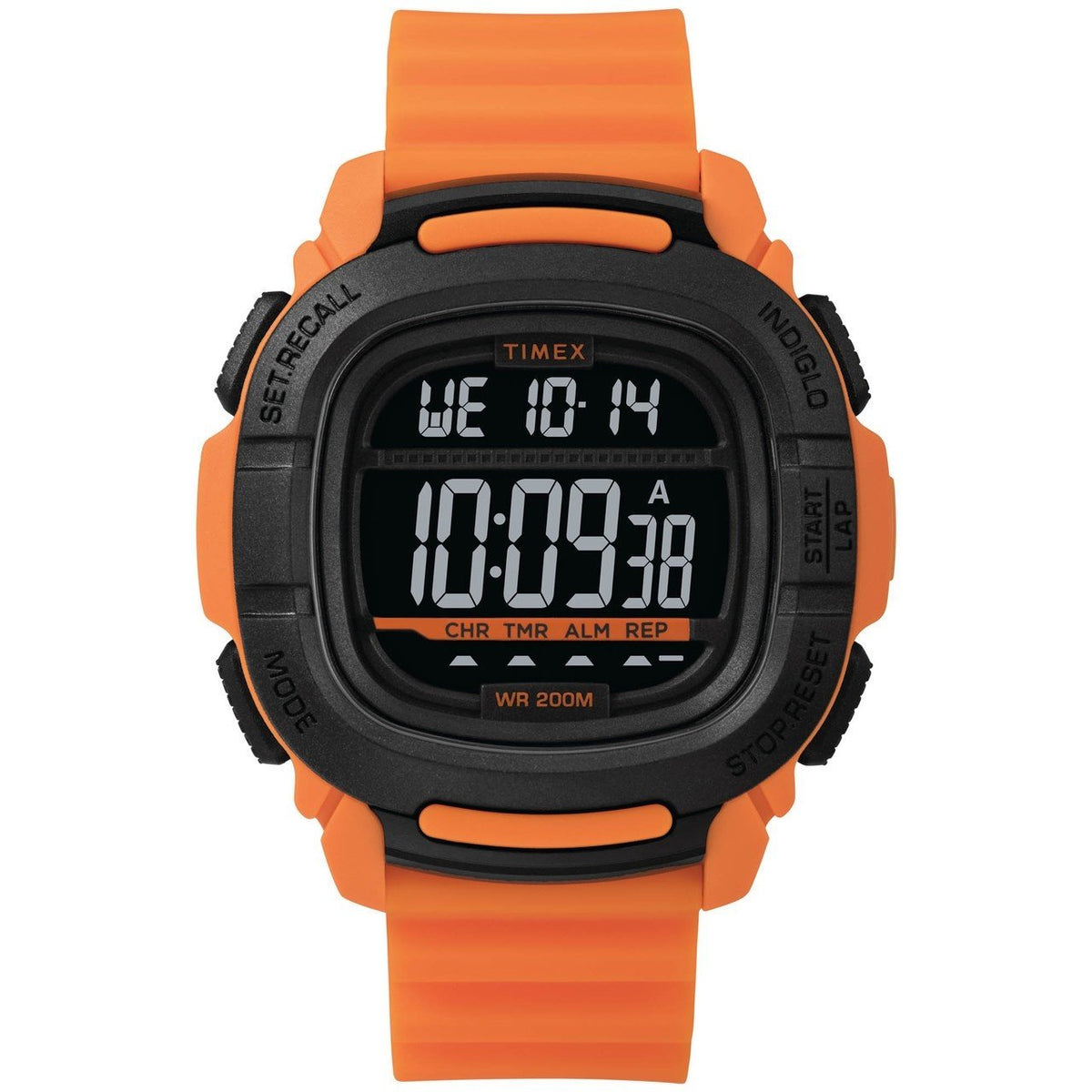 Timex Men&#39;s TW5M26500 Boost Digital Orange Silicone Watch