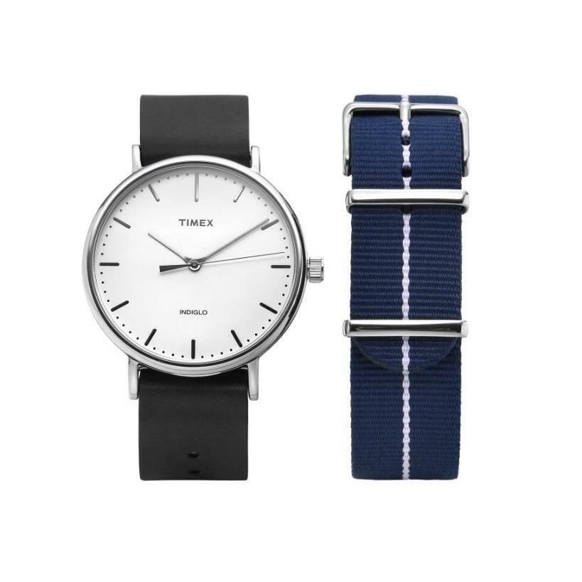 Timex Unisex TWG016400 Fairfield Black Leather Watch