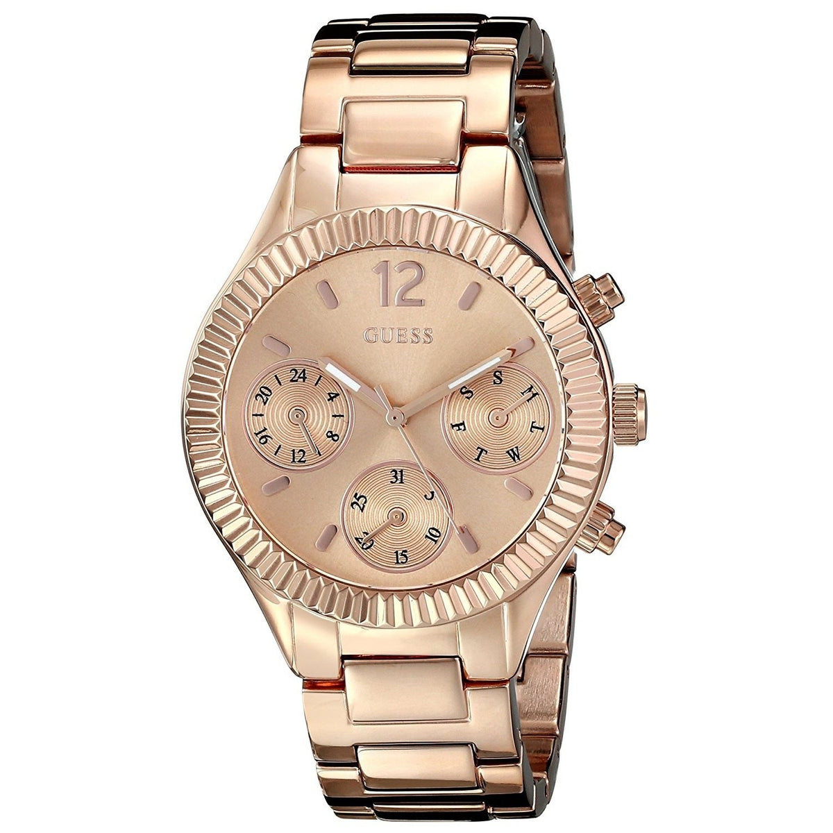 Guess Women&#39;s U0323L3 Multi-Function Rose-Tone Stainless Steel Watch