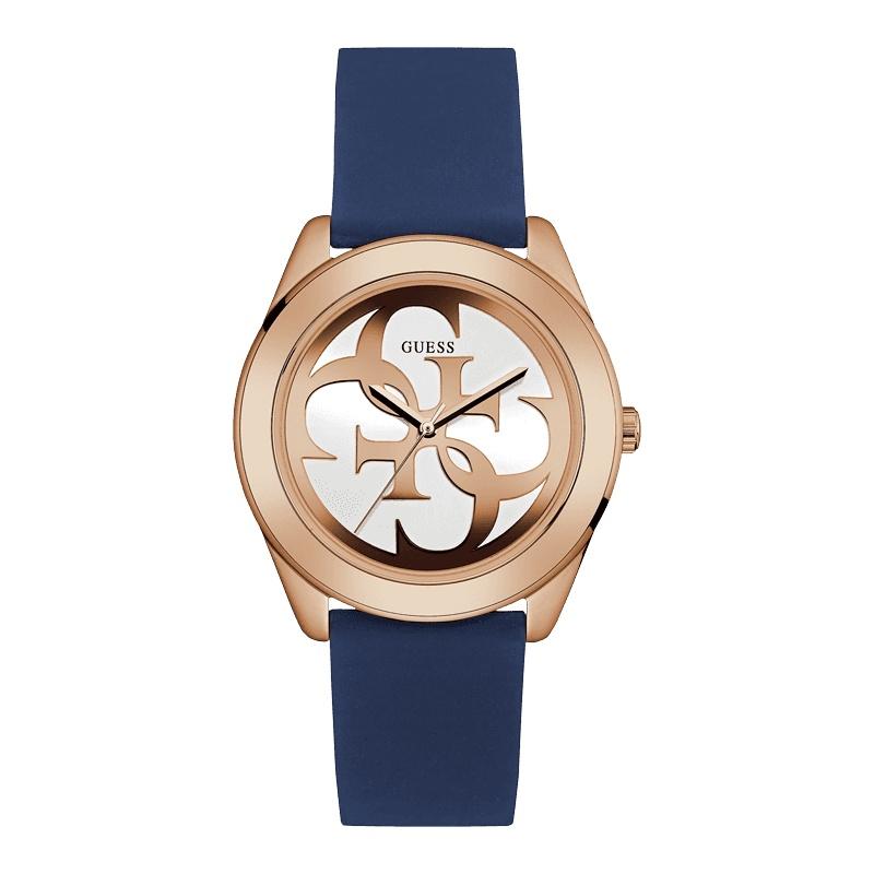 Guess Women's U0911L6 Casual Blue Silicone Watch