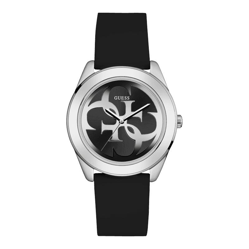 Guess Women's U0911L8 Casual Black Silicone Watch