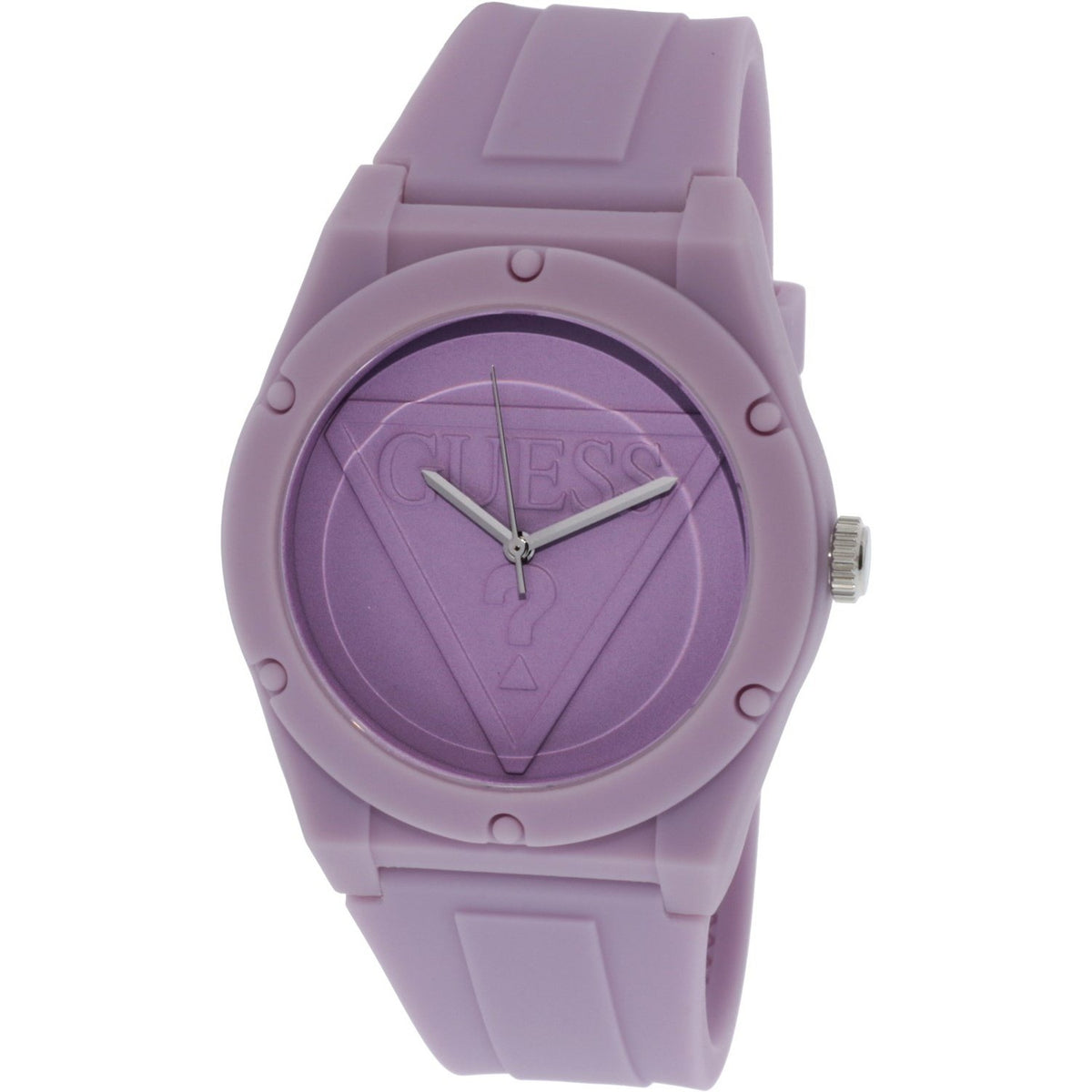 Guess Women's U0979L8 Casual Purple Silicone Watch