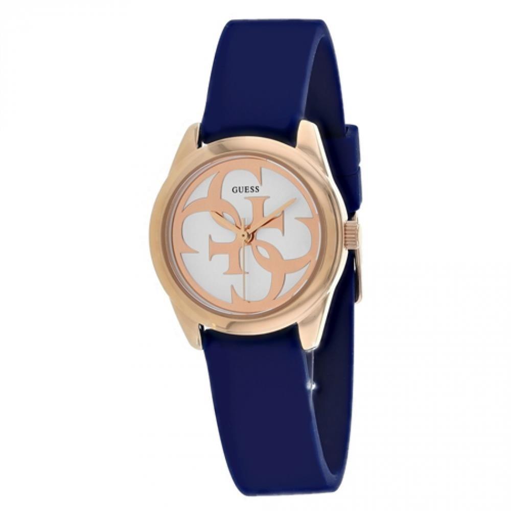 Guess Women's U1146L2 Micro G Blue Rubber Watch