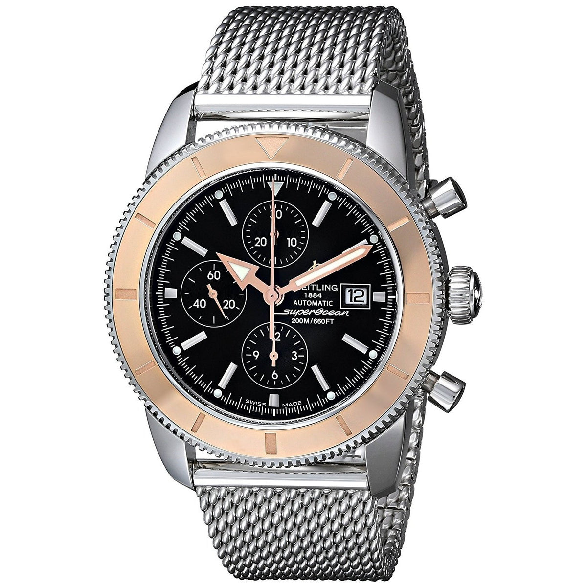 Breitling Men&#39;s U1332012-B908RU Superocean Automatic Chronograph Stainless Steel Watch