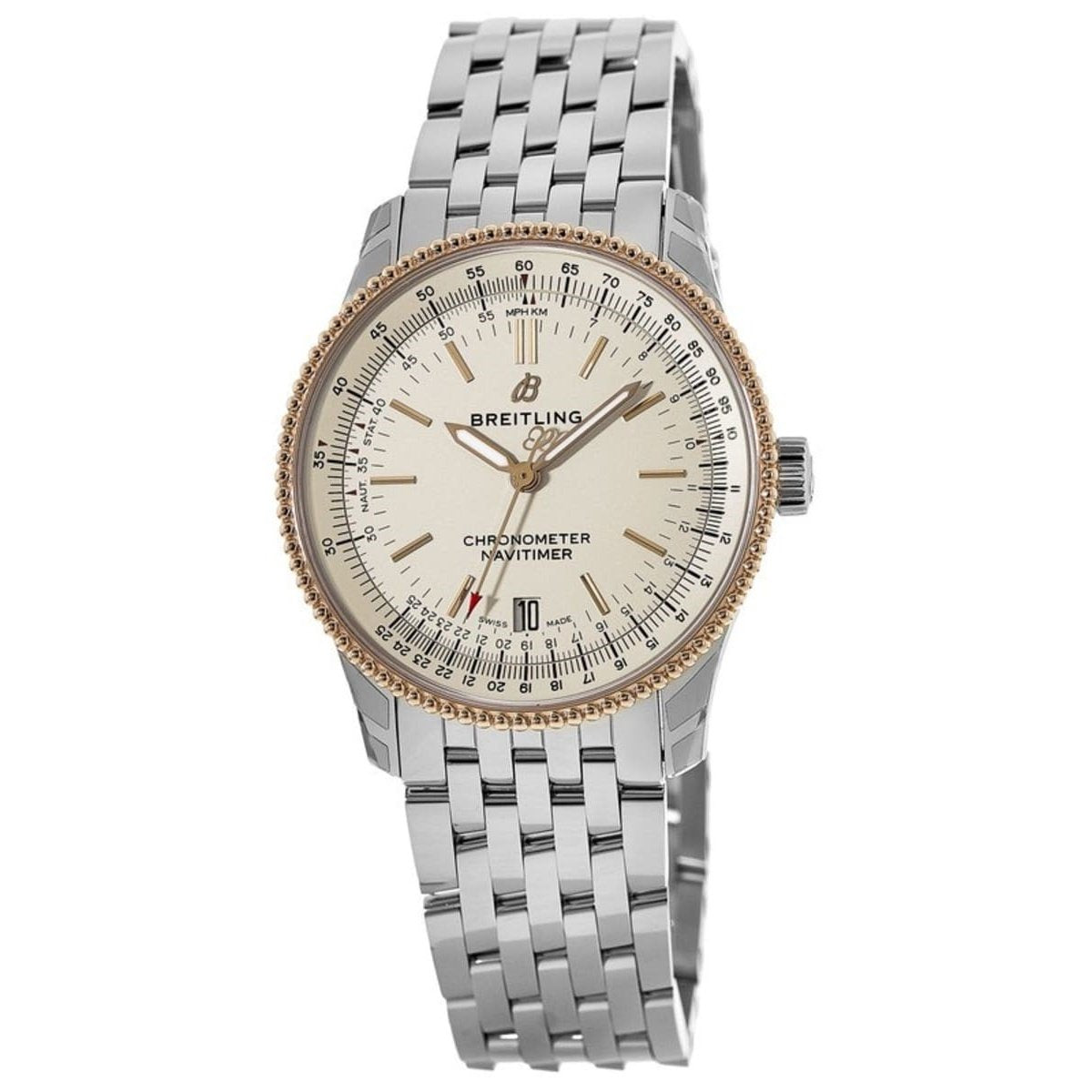 Breitling Men&#39;s U1732521-G841-455A Navitimer 1 Stainless Steel Watch